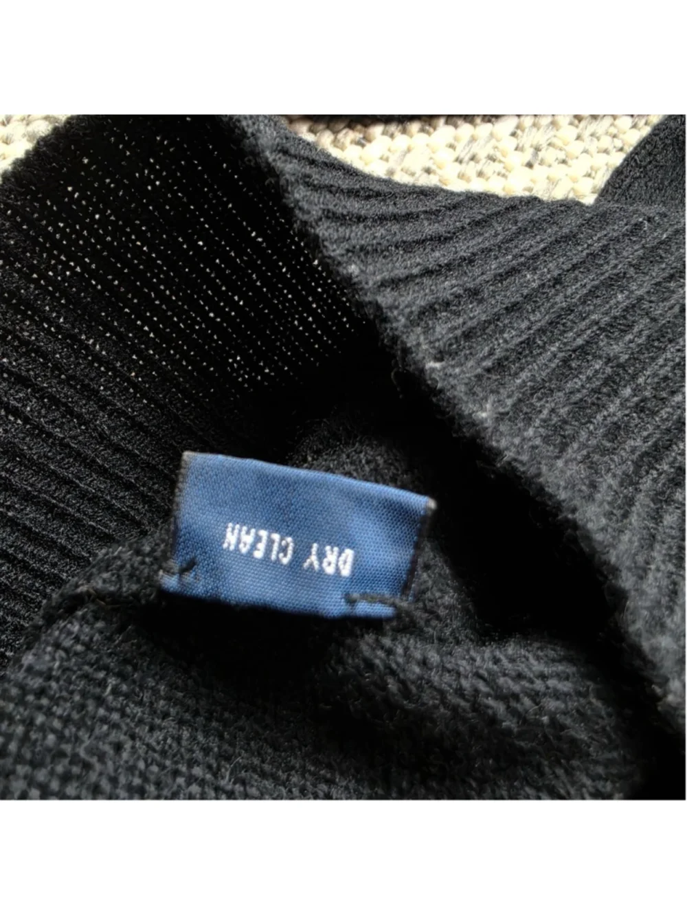 Polo Ralph Lauren Lambswool V Neck Sweater Mens Large Black Purple Pony
